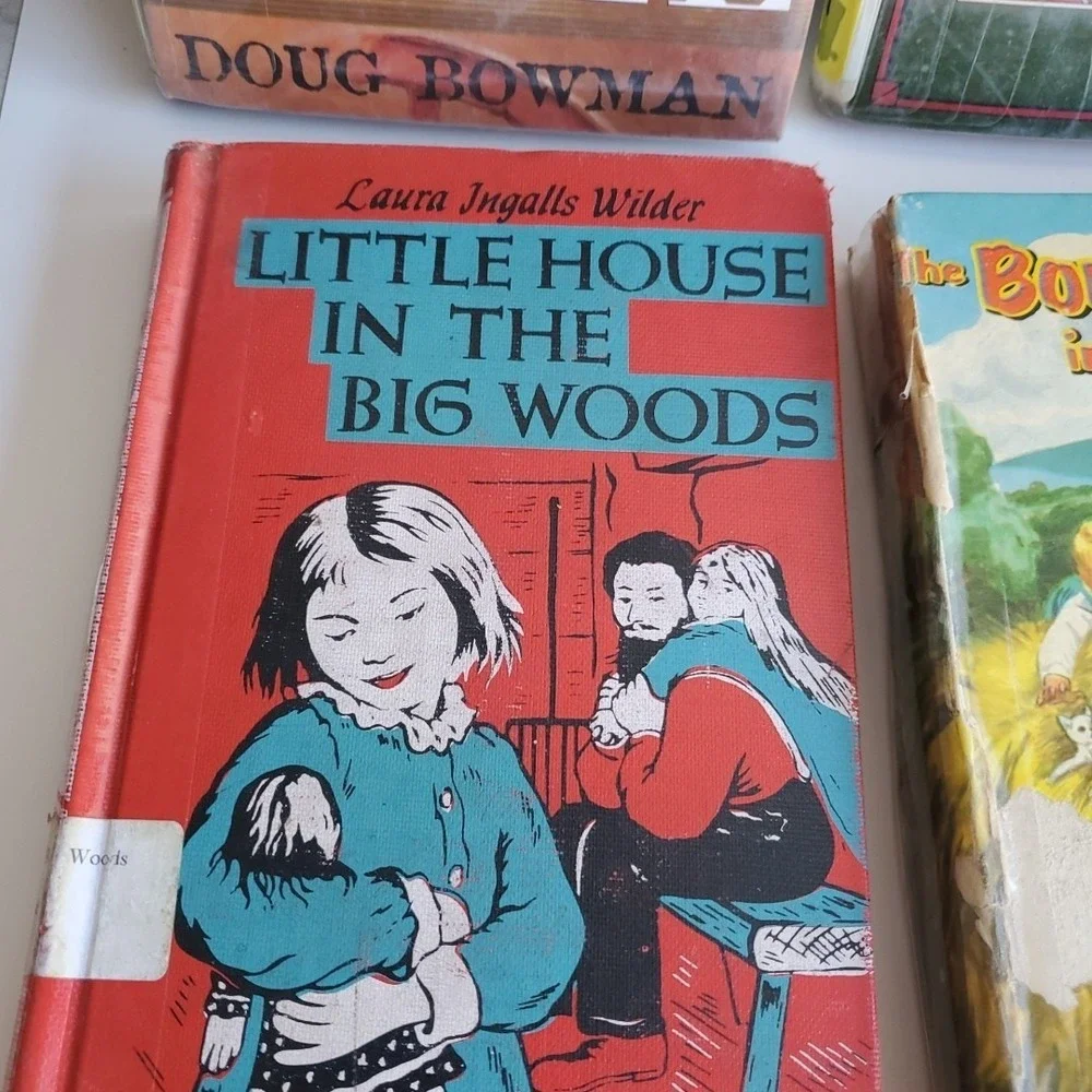 LITTLE HOUSE IN THE BIG WOODS Laura Ingalls Wilder Homeschool Lot 13 Bobbsy Twin